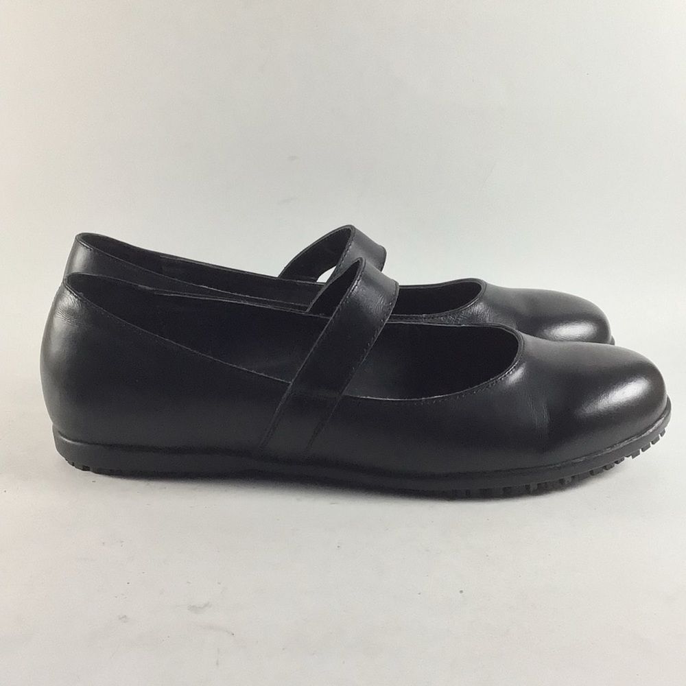 Shoes for Crews Glissade womens slip resistant shoes loafers black size 9.5 3609